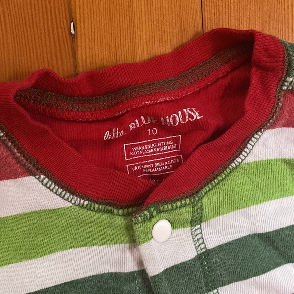 Little Blue House by Hatley, Christmas Stripe Union Suit (unisex) - Picture 3 of 4